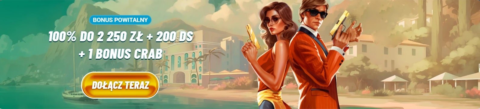 Bonus powitalny Vegasino Casino – 100% do 2 250 zł + 100 darmowych spinów