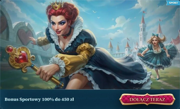Bonus powitalny Bet Alice Sportsbook – 100% do 450 zł