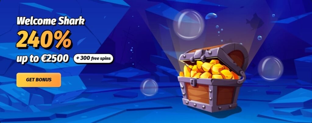 WinShark Casino Welcome Bonus - 100% up to €150 + 50 Free Spins