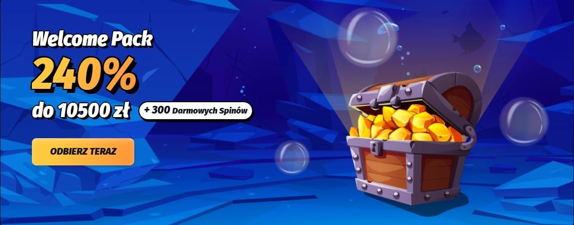 Bonus powitalny WinShark Casino – 100% do 675 zł + 50 darmowych spinów