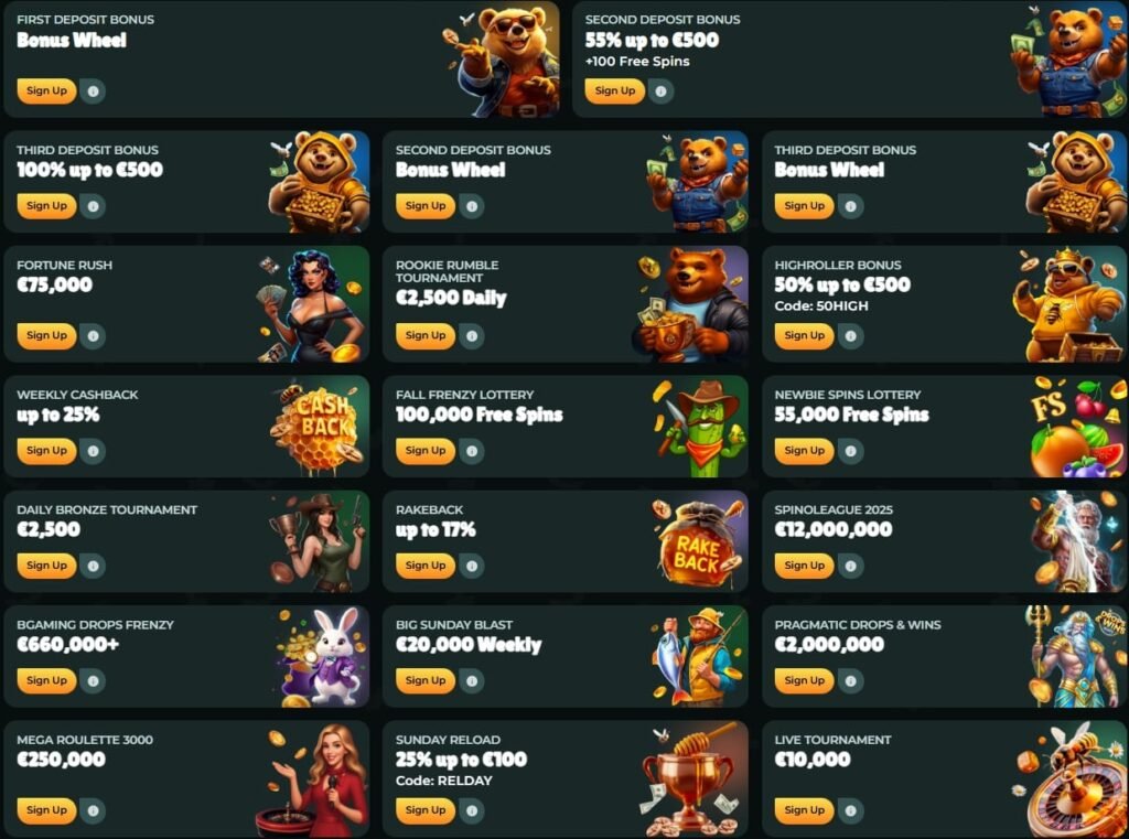 Honey Betz Casino Promotions