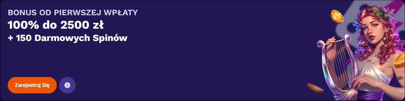 Bonus powitalny LiraSpin Casino – 100% do 2500 zł + 150 darmowych spinów