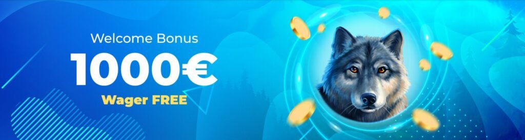 Wolfy Casino Welcome Bonus - 100% up to €200