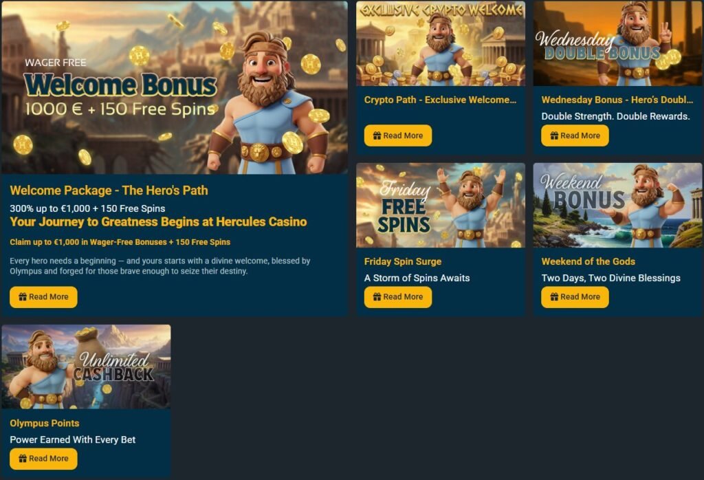 Hercules Casino Promotions